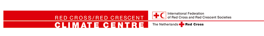 Combined Logo of Red Cross/Red Crescent Climate Centre, International Federation of Red Cross and Red Crescent Societies, The Netherlands Red Cross.